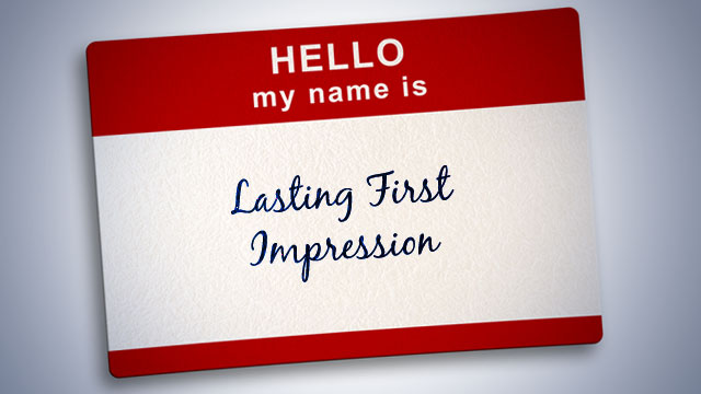 HELLO my name is: Lasting First Impression