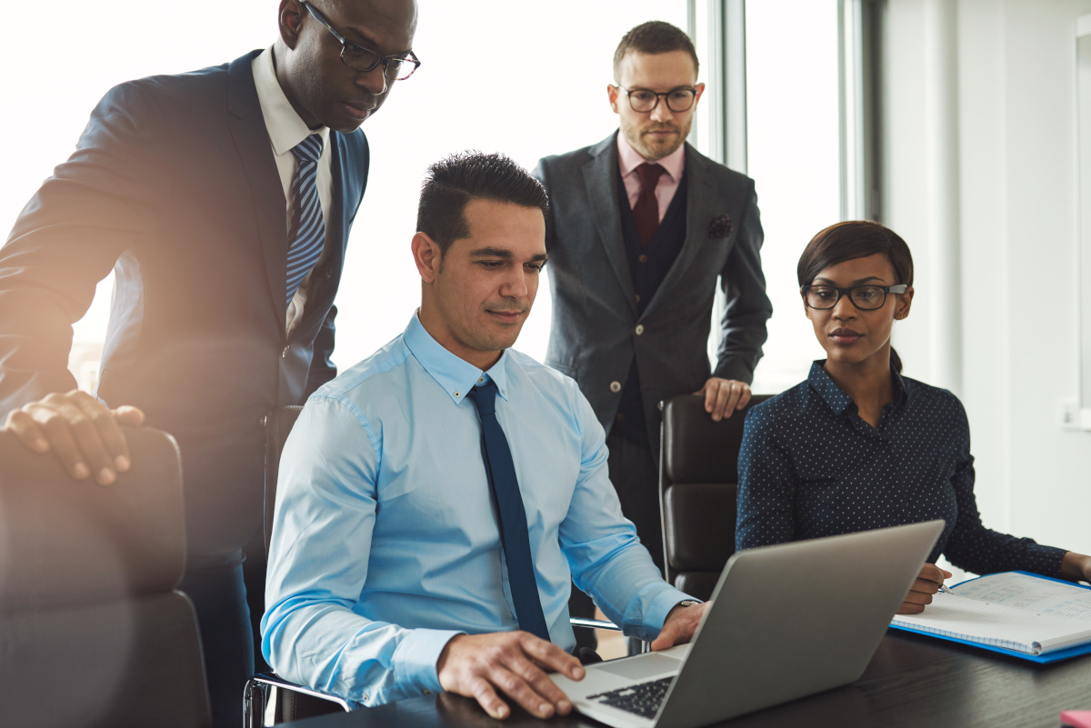 Businesspeople in an office