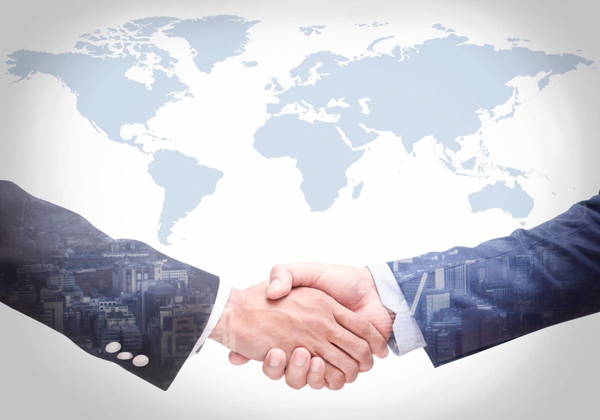 Businessmen shaking hands