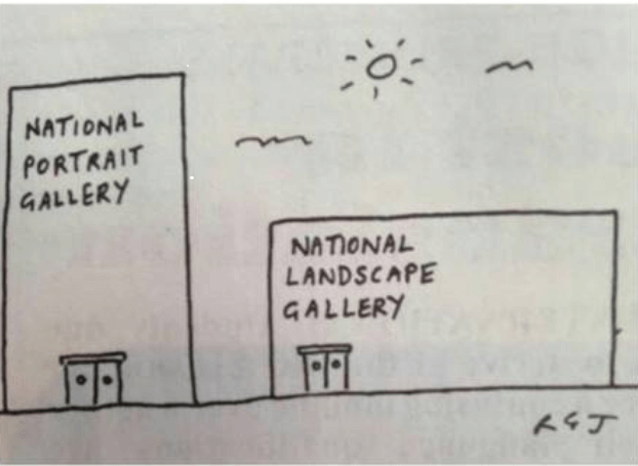 Portrait and landscape joke