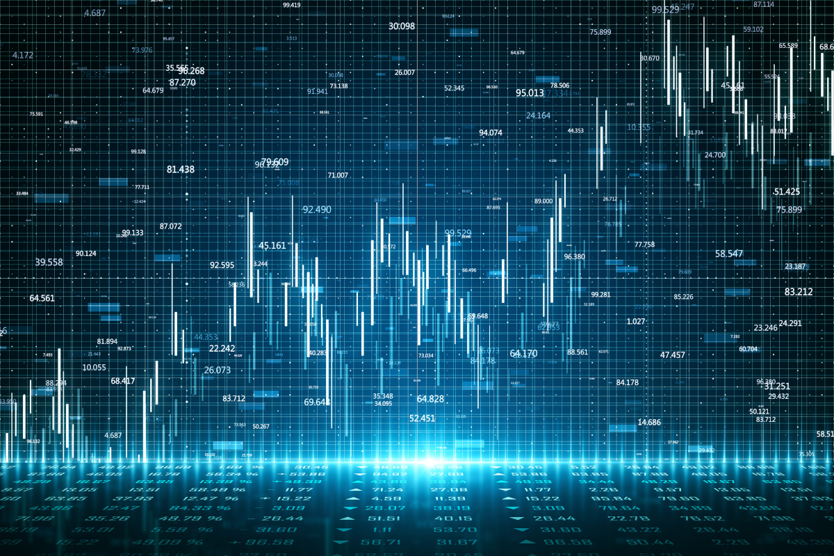 Graph displaying data as it continues to grow