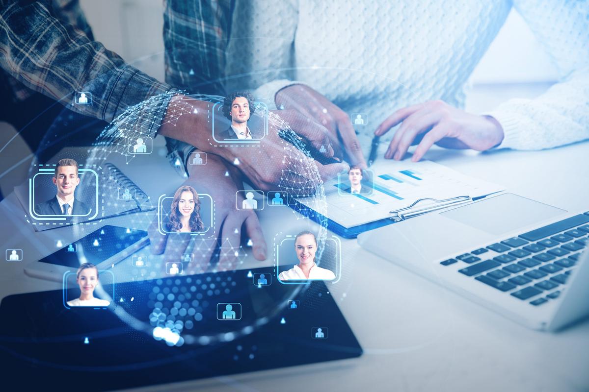 Business people working together.