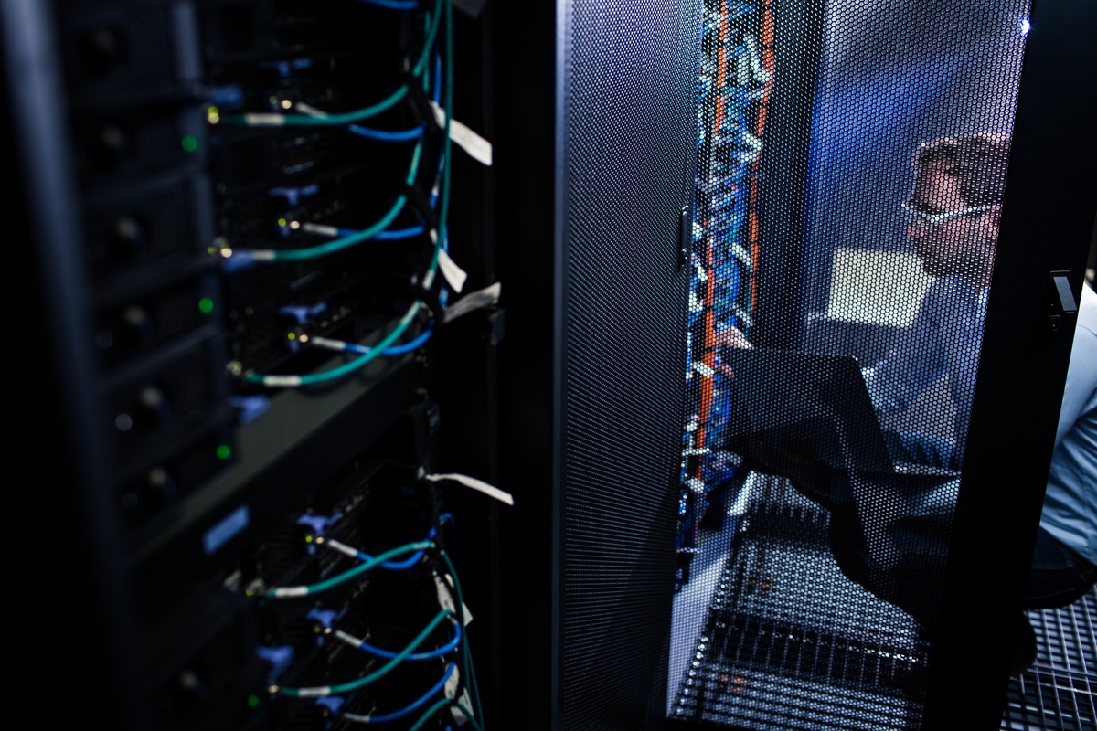 IT Technicians working in data room