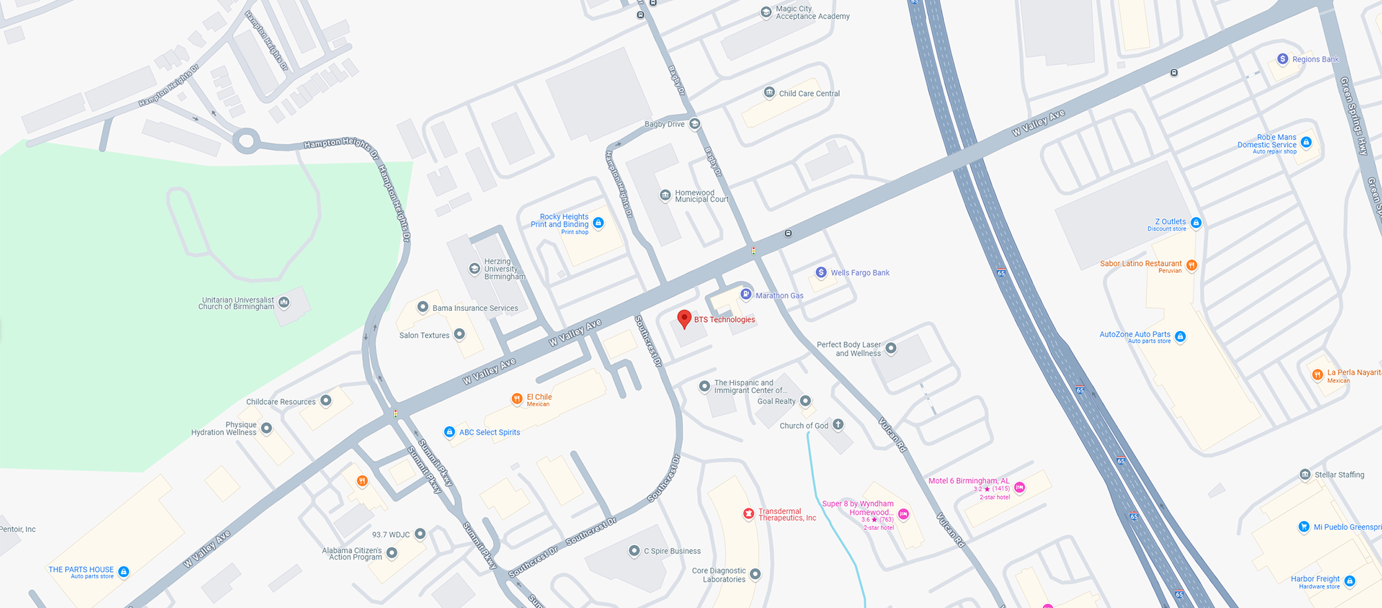 Google Maps Image of BTS Technologies Location